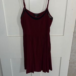 Forever 21 size medium burgundy colored dress